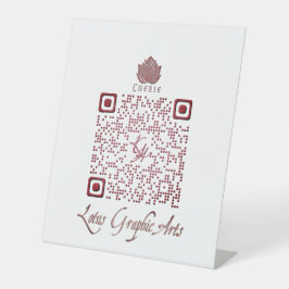 QRcode 数々の for-purpose 台座サイン