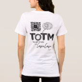 QRCODE_TOTM_scribble 絵を描 Tri-Blendシャツ トライブレンドＴシャツ (裏面)