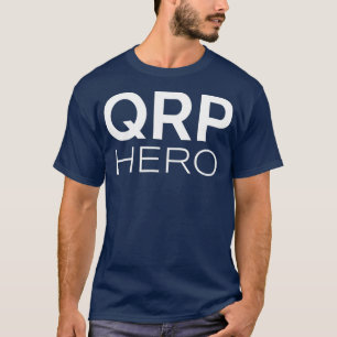 QRPヒーローHAMラジオ低電力Qコードモバイルベース Tシャツ