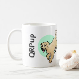 QRPupカップ - ゴールデン コーヒーマグカップ