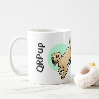 QRPupカップ - ゴールデン コーヒーマグカップ