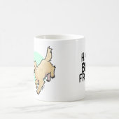 QRPupカップ - ゴールデン コーヒーマグカップ (中央)
