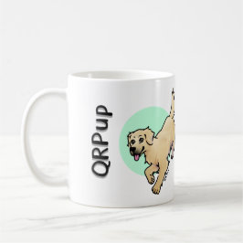QRPupカップ - ゴールデン コーヒーマグカップ