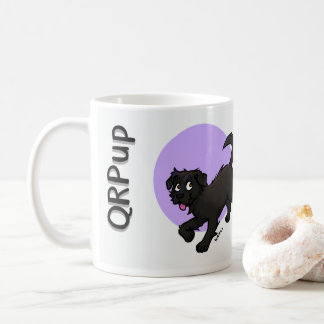 QRPup Cup - Black Terrier コーヒーマグカップ