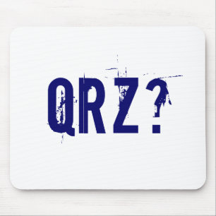 QRZか。 無線のハムのマウスパッド マウスパッド