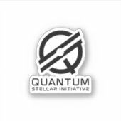 QSIセカンダリーロゴ – ブラックインクシール シール (正面)