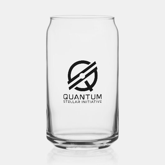QSIセカンダリーロゴ – Pint Glass ガラス缶 (正面)