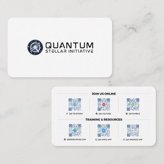 QSIプライマリロゴ – 名刺 (正面/裏面)