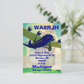 QSLはがきHAMラジオオプバミューダトライアングル幽霊たち ポストカード (スタンド正面)