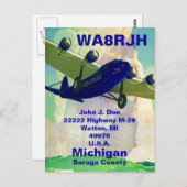 QSLはがきHAMラジオオプバミューダトライアングル幽霊たち ポストカード (正面/裏面)