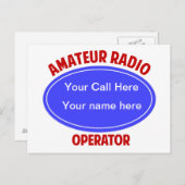 QSLを呼び出す ポストカード (正面/裏面)