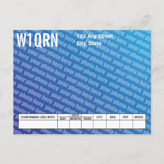 QSLカード自分の写真を追加 ポストカード