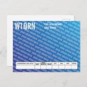 QSLカード自分の写真を追加 ポストカード (正面/裏面)