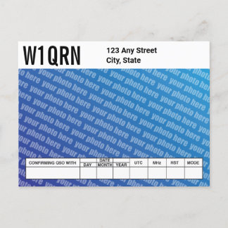 QSLカード自分の写真を追加 ポストカード