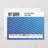 QSLカード自分の写真を追加 ポストカード (正面/裏面)