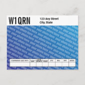 QSLカード自分の写真を追加 ポストカード (正面)