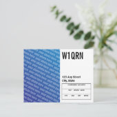 QSLカード自分の写真を追加 ポストカード (スタンド正面)