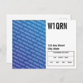 QSLカード自分の写真を追加 ポストカード (正面/裏面)