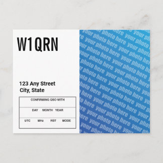 QSL Card Add Your Own Photo ポストカード