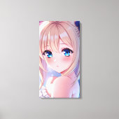 QT Blue Eyes 3 キャンバスプリント (正面)