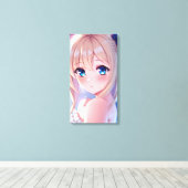 QT Blue Eyes 3 キャンバスプリント (インサイチュ (ウッドフロア))