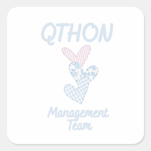 QTHON Management ステッカー (正面)