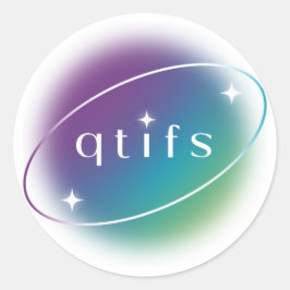 QTIFSスタンプ ラウンドシール