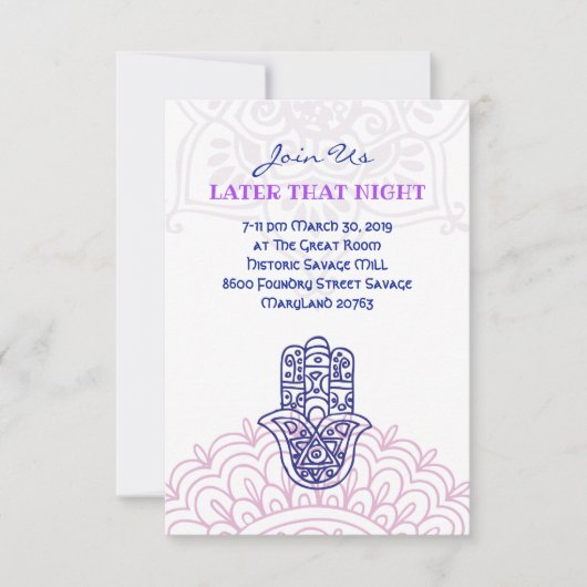 Qua HEMSAパーティーカードfor Beth 招待状 (正面)