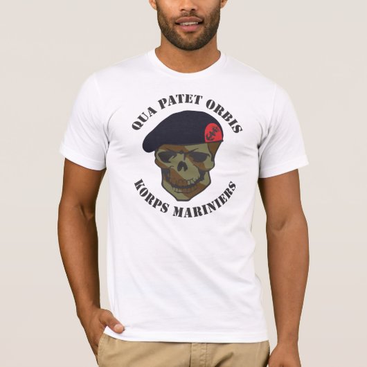 Qua Patet Orbis, Korps Mariniers Tシャツ (正面)