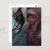 Qua & Satin Fire Bookmarks by Kim McElroy ポストカード (正面/裏面)