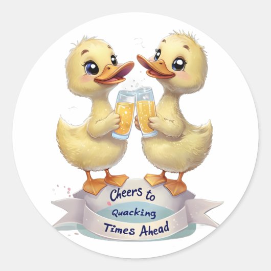 Quackへの「応援」の最適化リスト ラウンドシール (正面)