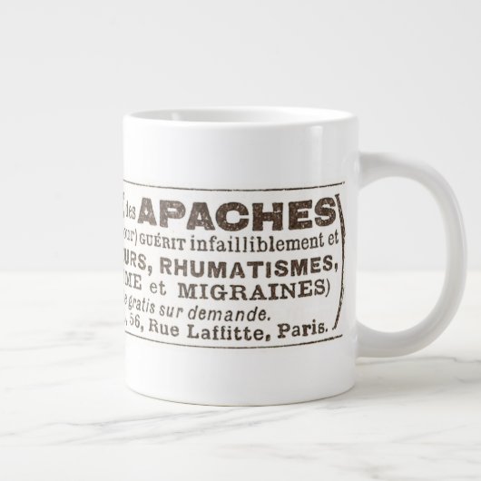 Quack おもしろい Doctor Cure All Apache Remedy Ad ジャンボコーヒーマグカップ (右)