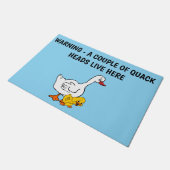 QUACK HEAD DUCKS ドアマット (アングル)