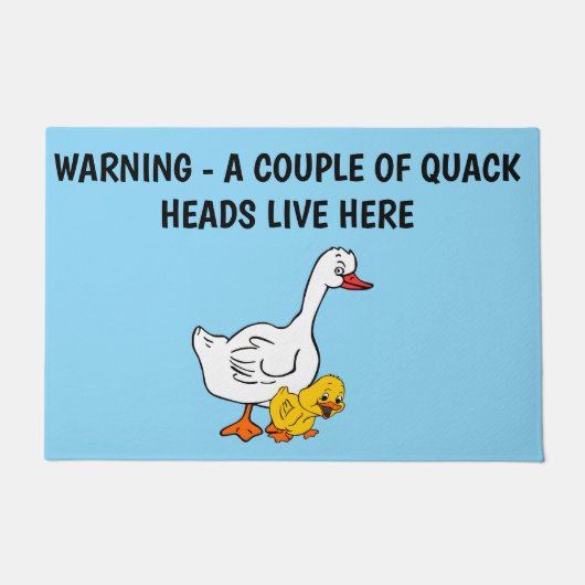 QUACK HEAD DUCKS ドアマット (正面)