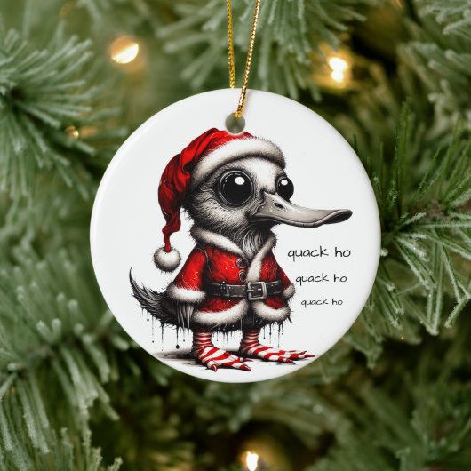 Quack Ho Duck Christmas セラミックオーナメント (ツリー)