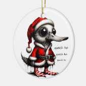 Quack Ho Duck Christmas セラミックオーナメント (左)