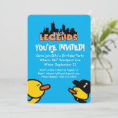 Quack Legends誕生日パーティーへの招待 招待状 (スタンド正面)