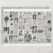 Quack Medicine Adsバックグラウンビクトリアンド紙 (正面/裏面)