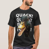 Quack Quack for Duck  Raglan Baseball Tシャツ (正面)