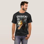 Quack Quack for Duck  Raglan Baseball Tシャツ (正面フル)