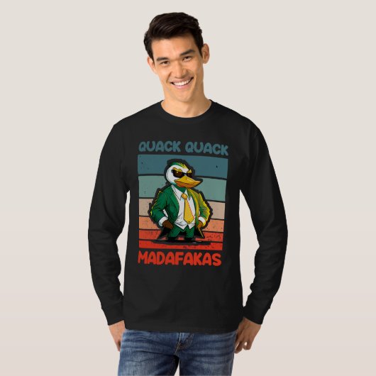 Quack Quack Madafakas Ducks Duck Rubber Duck  Cool Tシャツ (正面フル)