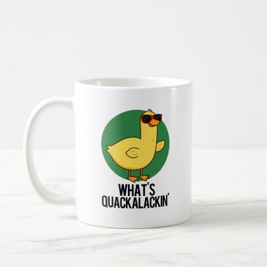 Quackalackin Duck Punおもしろいとは コーヒーマグカップ (左)