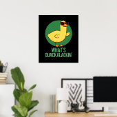 Quackalackin Duck Punおもしろいとは ポスター (ホームオフィス)