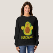 Quackamole I Quack Duck chick goose Avocado スウェットシャツ (正面フル)