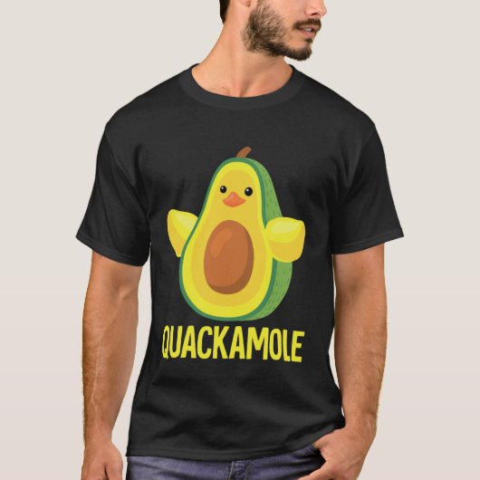 Quackamole I Quack Duck chick goose Avocado Tシャツ (正面)