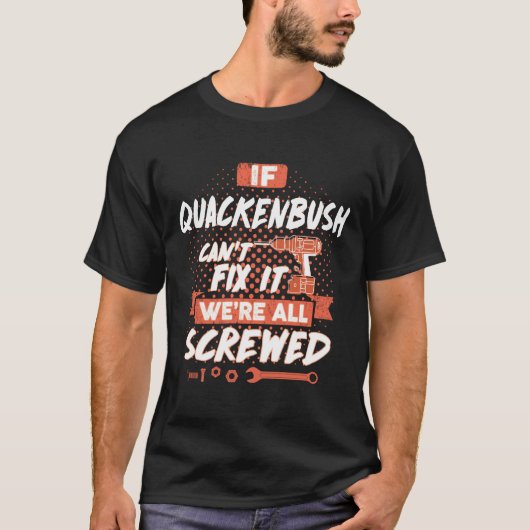 QUACKENBUSH名、QUACKENBUSH名紋 Tシャツ (正面)