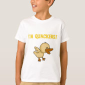 QuackersのアヒルのTシャツおよびギフト Tシャツ (正面)