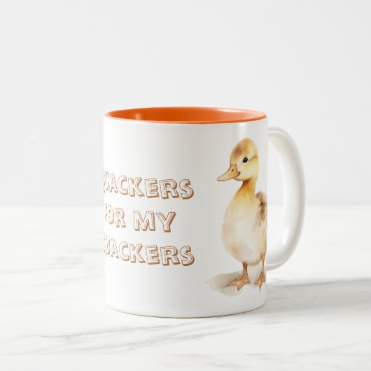 Quackers for my quackers ツートーンマグカップ (正面右)