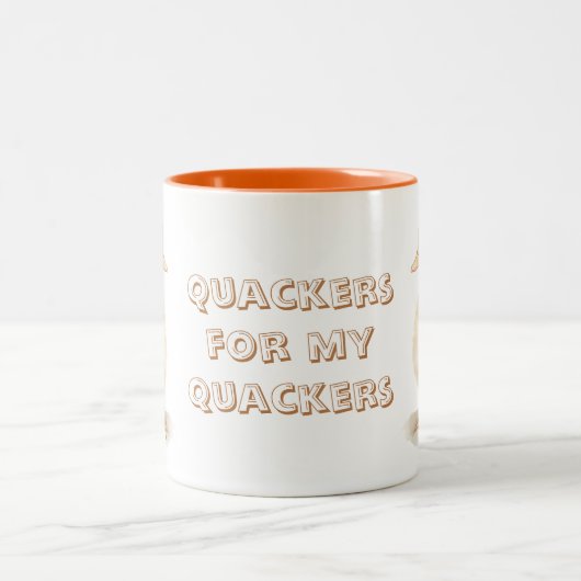 Quackers for my quackers ツートーンマグカップ (中央)