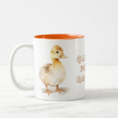 Quackers for my quackers ツートーンマグカップ (左)